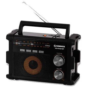 Radio Sonivox VS-R1821 Linterna Análogo 3 Bandas Am Fm SW BT TF